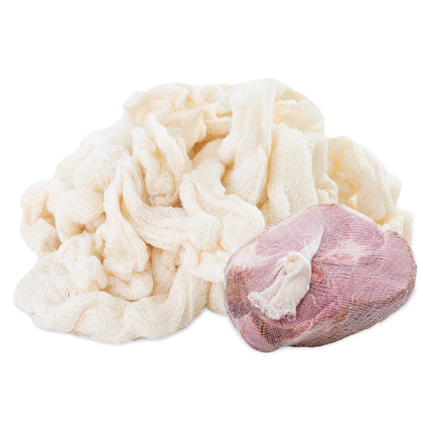 Eselect 36" Stockinette Ham and Meat Bags - Pack of 25 - Meat Netting, Bags for Smoking and Curing Poultry, Beef, Bacon, Pork, Lamb, Deer and More