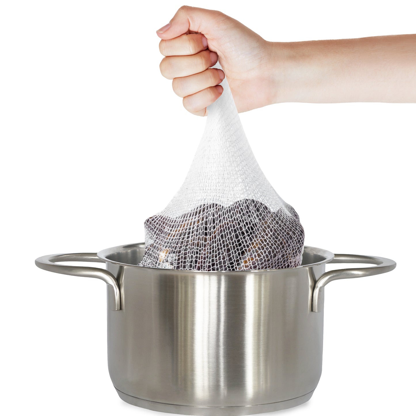 Eselect 24" Seafood Boil & Steamer Bags - Pack of 100, Seafood Boiling Bags for Crab, Crawfish, Shellfish - Low Country Boil, Clambake, Crab Boil, Soup Bags, Vegetable Storage Bags