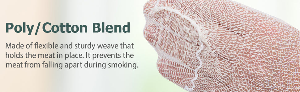 Eselect 28" Stockinette Ham and Meat Bags - Pack of 25 - Meat Netting, Bags for Smoking and Curing Poultry, Beef, Bacon, Pork, Lamb, Deer and More